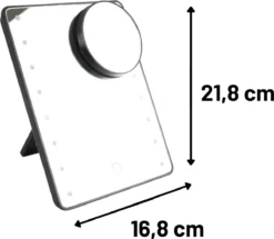 Orange85 Make-up Spiegel - Met Verlichting - LED - Met Vergrootglas - Zwart 11 Orange85 Make-up Spiegel - Met Verlichting - LED - Met Vergrootglas - Zwart -Poeder and Foundation Winkel 1200x1044 1