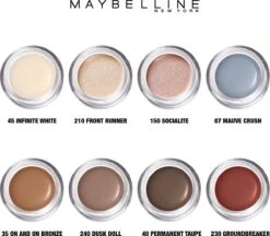 Maybelline Eye Studio Color Tattoo 24H Cream Oogschaduw - 240 Dusk Doll - Bruin 16 Maybelline Eye Studio Color Tattoo 24H Cream Oogschaduw - 240 Dusk Doll - Bruin -Poeder and Foundation Winkel 1200x1049 1