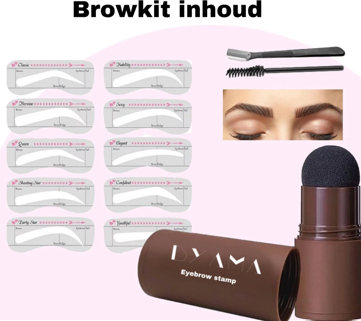 Eye Brow Stamp Set - Brow Stamp - Wenkbrauwstempel - Wenkbrauw Stempel - Wenkbrauwstick - Wenkbrauw Sjabloon - Wenkbrauw Poeder - Wenkbrauw Stempel Kit - Wenkbrauw Verf - Wenkbrauw Trimmer - Brow Lift - Lash Lift 2 Eye Brow Stamp Set - Brow Stamp - Wenkbrauwstempel - Wenkbrauw Stempel - Wenkbrauwstick - Wenkbrauw Sjabloon - Wenkbrauw Poeder - Wenkbrauw Stempel Kit - Wenkbrauw Verf - Wenkbrauw Trimmer - Brow Lift - Lash Lift - Afbeelding 2