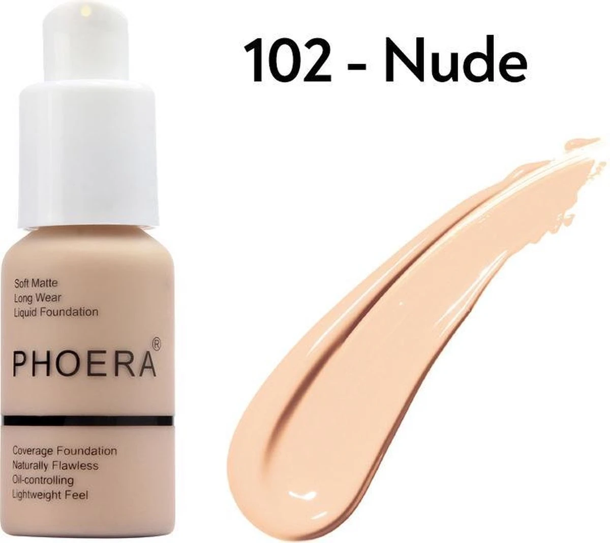 102 Nude -PHOERA FOUNDATION™ - Soft Matte Full Coverage Liquid Foundation 1 102 Nude -PHOERA FOUNDATION™ - Soft Matte Full Coverage Liquid Foundation