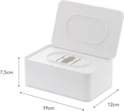 Yamazaki Bakje Voor Vochtige Doekjes - Wit - Met Deksel -Poeder and Foundation Winkel 1200x1073 2