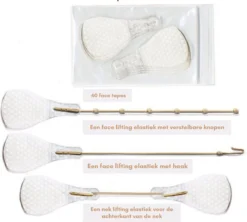 Face Lift Tape - Licht Haar - Facelift Zonder Chirurgie - Instant Eyes, Face And Neck Lift - Blond/wit/licht Haar - 40 Stuks - Transparent -Poeder and Foundation Winkel 1200x1077 2