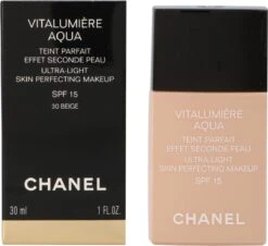 Chanel Vitalumiere Aqua Foundation - 30 Beige - SPF15 - 30 Ml 14 Chanel Vitalumiere Aqua Foundation - 30 Beige - SPF15 - 30 Ml -Poeder and Foundation Winkel 1200x1099