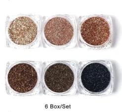 GUAPÀ - Nagel Glitter Poeder Nail Art Set Goud & Navy - 6 Stuks -Poeder and Foundation Winkel 1200x1102 1