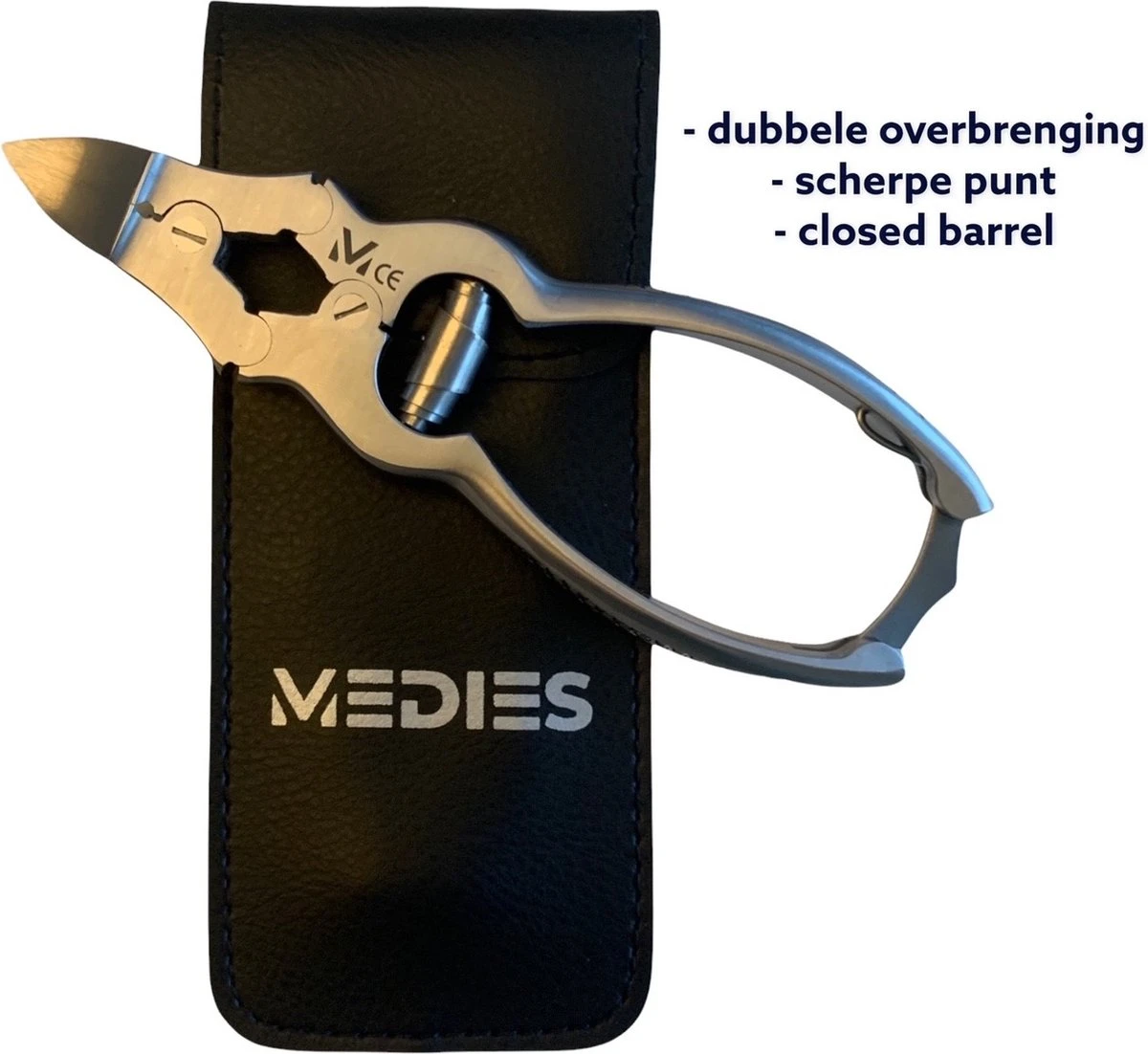 Medies - Premium Professionele Nageltang Met Dubbele Overbrenging Voor Harde Teennagels Met Gratis Kunstlederen Opbergtas | Dubbelscharniertang Gebogen | Nagelknipper | Nagelschaar - Zachte Opening En Sluiting 1 Medies - Premium Professionele Nageltang Met Dubbele Overbrenging Voor Harde Teennagels Met Gratis Kunstlederen Opbergtas | Dubbelscharniertang Gebogen | Nagelknipper | Nagelschaar - Zachte Opening En Sluiting
