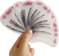 LOUZIR Wenkbrauw Sjablonen Set - 24 Stuks - Wenkbrauw Tekenen -Poeder and Foundation Winkel 1200x1127 4