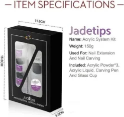 Acrylnagels Set | Nail Art | Liquid MMA Free | Wit, Roze & Transparant -Poeder and Foundation Winkel 1200x1129