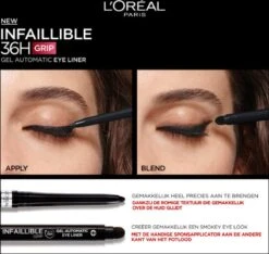 L’Oréal Paris Infaillible 36H Grip Gel Automatic Eyeliner - Taupe Grey -Poeder and Foundation Winkel 1200x1139 3