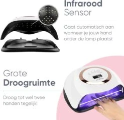 De Sera UV Lamp Gelnagels 168W - LED Lamp Nagels - Gellak Lamp - Nageldroger Met 2.5 Meter Lang Snoer - Wit -Poeder and Foundation Winkel 1200x1158 1