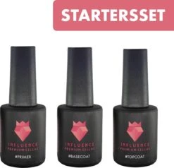 Merkloos Influence Premium Gellac Startersset #ESSENTIALSERIE - Primer - Basecoat - Topcoat