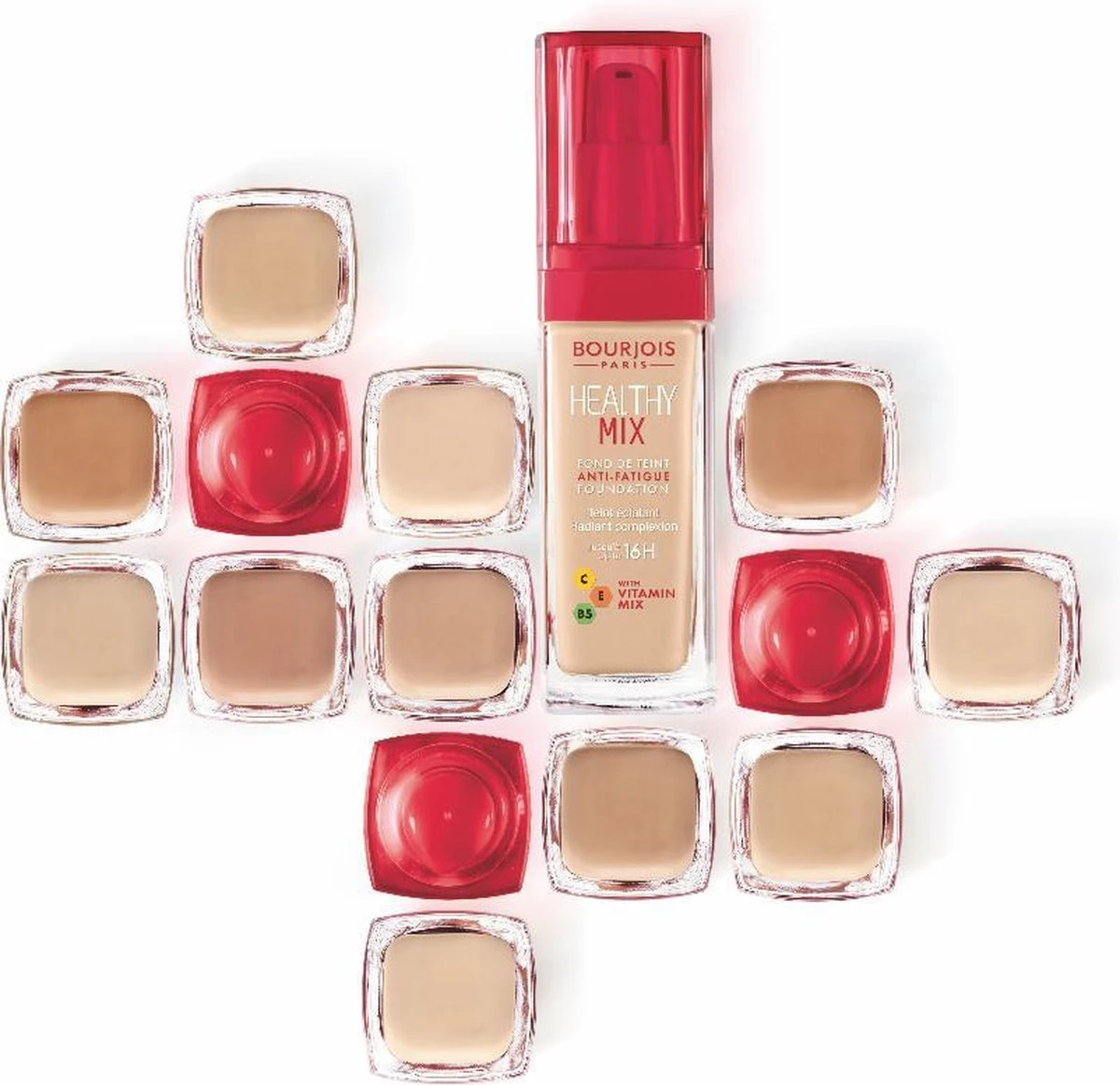 Bourjois Healthy Mix Anti Fatigue Foundation - 57 Halé 9 Bourjois Healthy Mix Anti Fatigue Foundation - 57 Halé - Afbeelding 9