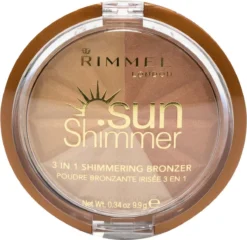 Rimmel London Rimmel - SunShimmer 3 In 1 Shimmering Bronzer Lustrous Powder 9.9 G 1 Gold Princess - -Poeder and Foundation Winkel 1200x1164 5