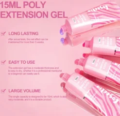 Polygel- 6 KLEUREN SET - 15 ML - Polygel Kit - Polygel Nagels - Polygel Kleuren -Poeder and Foundation Winkel 1200x1168