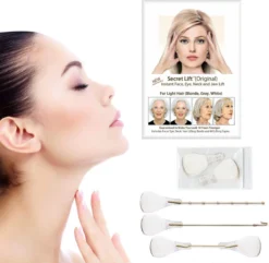 Face Lift Tape - Licht Haar - Facelift Zonder Chirurgie - Instant Eyes, Face And Neck Lift - Blond/wit/licht Haar - 40 Stuks - Transparent -Poeder and Foundation Winkel 1200x1170 13