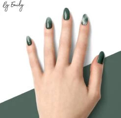 By Emily - Nagel Wrap - Greeny Gray | 14 Stickers Per Vel | Nail Wrap | Nail Art | Trendy | Design | Nagellakvrij | Eenvoudig | Nagel Art | Nagel Wrap | Nagel Stickers | Folie | Zelfklevend | Sjablonen -Poeder and Foundation Winkel 1200x1173 8