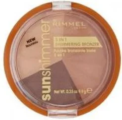 Rimmel London Rimmel - SunShimmer 3 In 1 Shimmering Bronzer Lustrous Powder 9.9 G 1 Gold Princess - -Poeder and Foundation Winkel 1200x1176 3