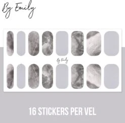 By Emily - Nagel Wrap - White Marble | 16 Stickers | Nail Wrap | Nail Art | Trendy | Design | Nagellakvrij | Eenvoudig | Nagel Wrap | Nagel Stickers | Folie | Zelfklevend | Sjablonen -Poeder and Foundation Winkel 1200x1180 13