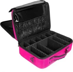 Cosmetica Koffer - Make-up Koffer Met Verstelbare Vakken - Visagie En Nagelstyliste Beauty Koffer - 35x25x11CM - Roze 15 Cosmetica Koffer - Make-up Koffer Met Verstelbare Vakken - Visagie En Nagelstyliste Beauty Koffer - 35x25x11CM - Roze -Poeder and Foundation Winkel 1200x1180 18