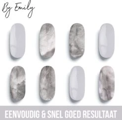 By Emily - Nagel Wrap - White Marble | 16 Stickers | Nail Wrap | Nail Art | Trendy | Design | Nagellakvrij | Eenvoudig | Nagel Wrap | Nagel Stickers | Folie | Zelfklevend | Sjablonen -Poeder and Foundation Winkel 1200x1180 9