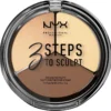 NYX Professional Makeup 3 Steps To Sculpt Face Sculpting Palette - Light 3STS02 - Highlighter En Contouring Make-up - 15 Gr