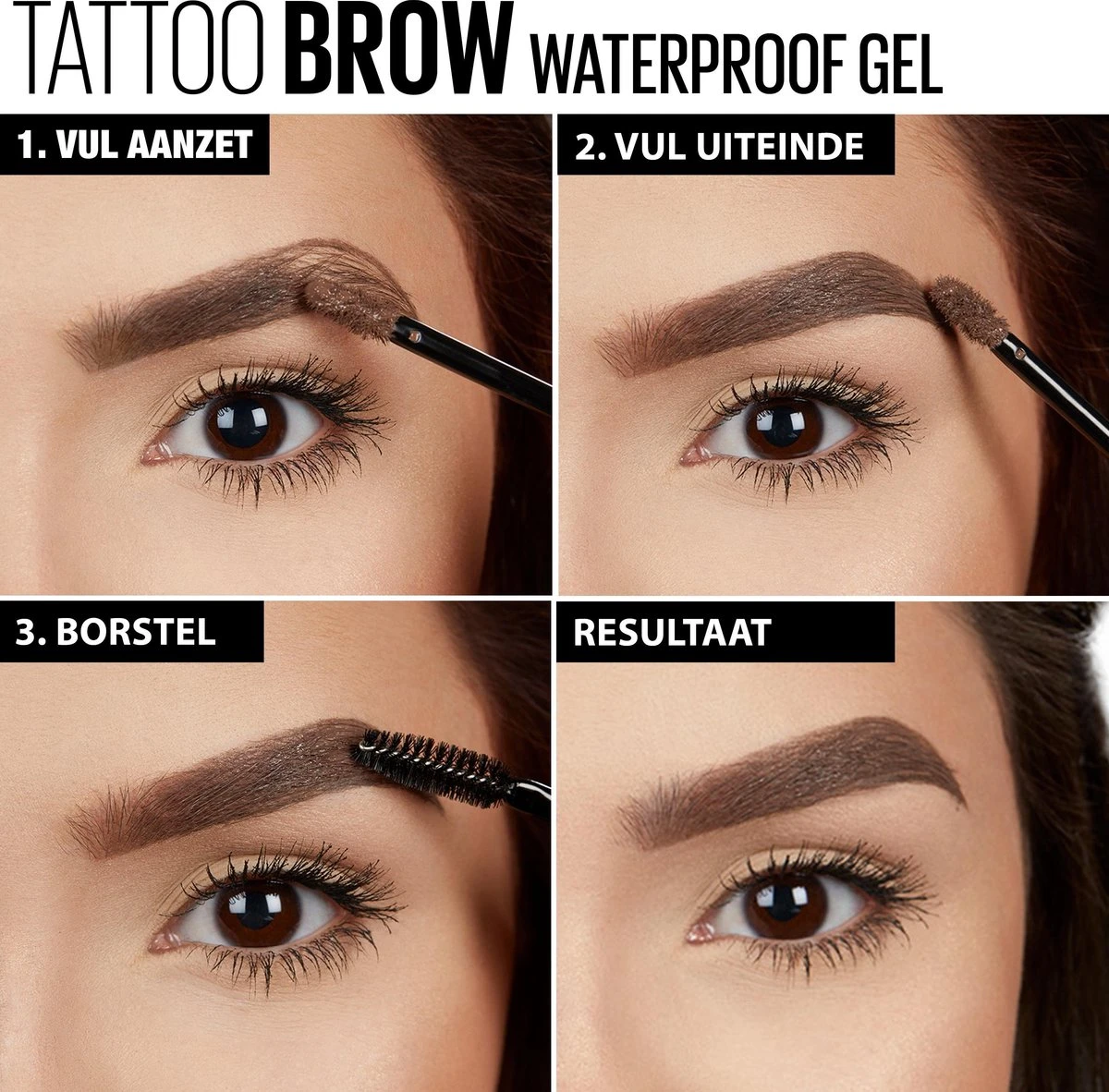 Maybelline Tattoo Brow Waterproof Wenkbrauwgel - 01 Blond 4 Maybelline Tattoo Brow Waterproof Wenkbrauwgel - 01 Blond - Afbeelding 4