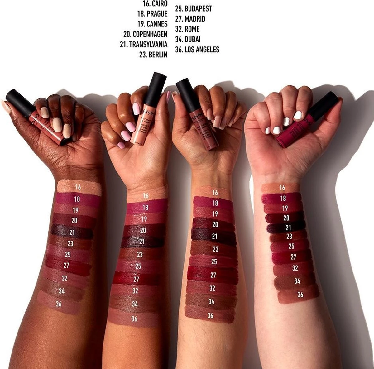 NYX Professional Makeup Soft Matte Lip Cream - Tokyo SMLC03 - Liquid Lippenstift - 8 Ml 5 NYX Professional Makeup Soft Matte Lip Cream - Tokyo SMLC03 - Liquid Lippenstift - 8 Ml - Afbeelding 5