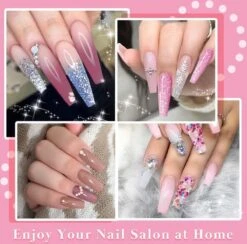 Merkloos Nagels Set - 8 Kleuren - Nagels Starter Set - Met Toplaag, Basislaag, Slipoplossing, Nagelverlengingsgel, Gel Builder - Voor DIY Voor Beginners - Beste Cadeau -Poeder and Foundation Winkel 1200x1184 4