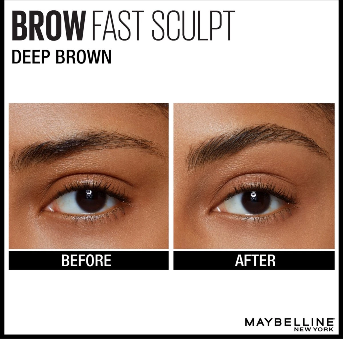 Maybelline Brow Fast Sculpt - 06 Deep Brown - Wenkbrauwgel 3 Maybelline Brow Fast Sculpt - 06 Deep Brown - Wenkbrauwgel - Afbeelding 3