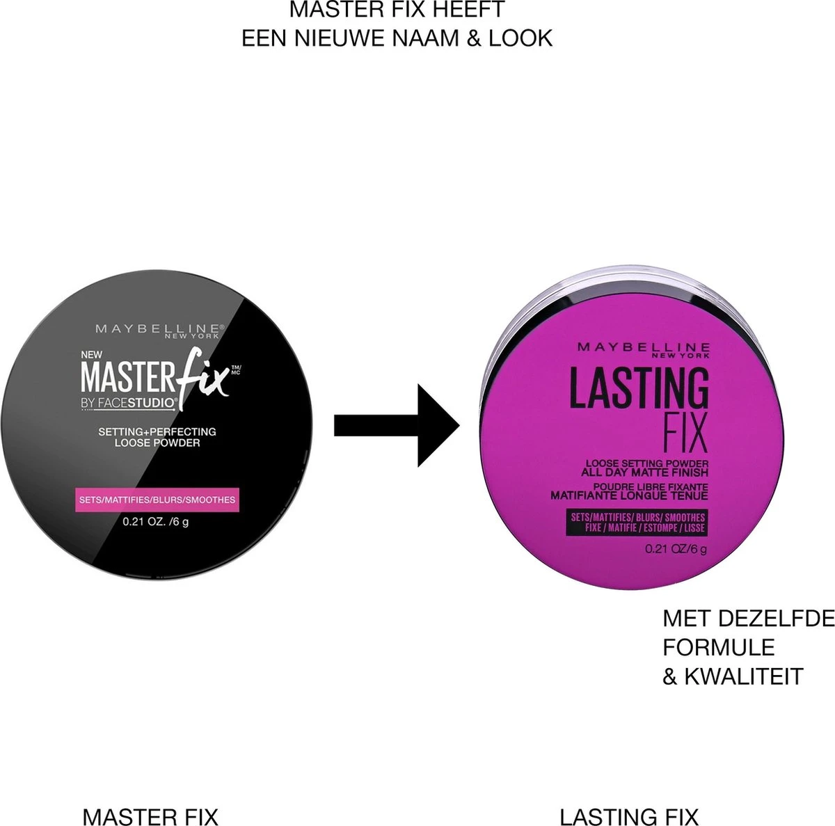 Maybelline Face Studio Master Fix Loose Gezichtspoeder - 01 Translucent 2 Maybelline Face Studio Master Fix Loose Gezichtspoeder - 01 Translucent - Afbeelding 2