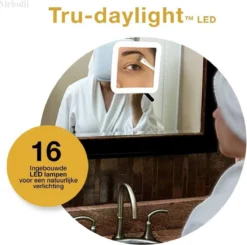 Melodii ML10X - Make Up Spiegel Met LED Verlichting - Scheerspiegel - 10x Vergroting - Met Tru-Daylight Verlichting - Voor Hem En Voor Haar 13 Melodii ML10X - Make Up Spiegel Met LED Verlichting - Scheerspiegel - 10x Vergroting - Met Tru-Daylight Verlichting - Voor Hem En Voor Haar -Poeder and Foundation Winkel 1200x1188 14