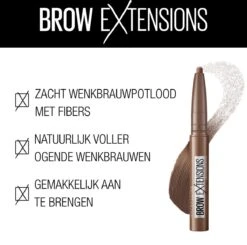 Maybelline Brow Extensions - 02 Soft Brown - Bruin Wenkbrauwpotlood - 10,5 Gr. -Poeder and Foundation Winkel 1200x1188 18