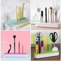 Make Up Organizer - Melon - Make Up Holder - Kwasten Organizer - Make Up Houder - Nagellak/Lipstick Organizer - Lippenstift Houder - Siliconen -Poeder and Foundation Winkel 1200x1191 13