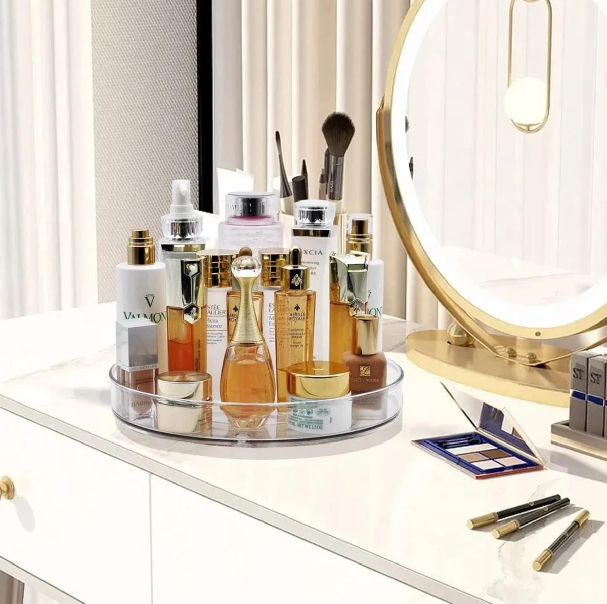 Make Up Organizer - 360° Draaibare Plateau - Make Up - Organizer - Orderner 2 Make Up Organizer - 360° Draaibare Plateau - Make Up - Organizer - Orderner - Afbeelding 2