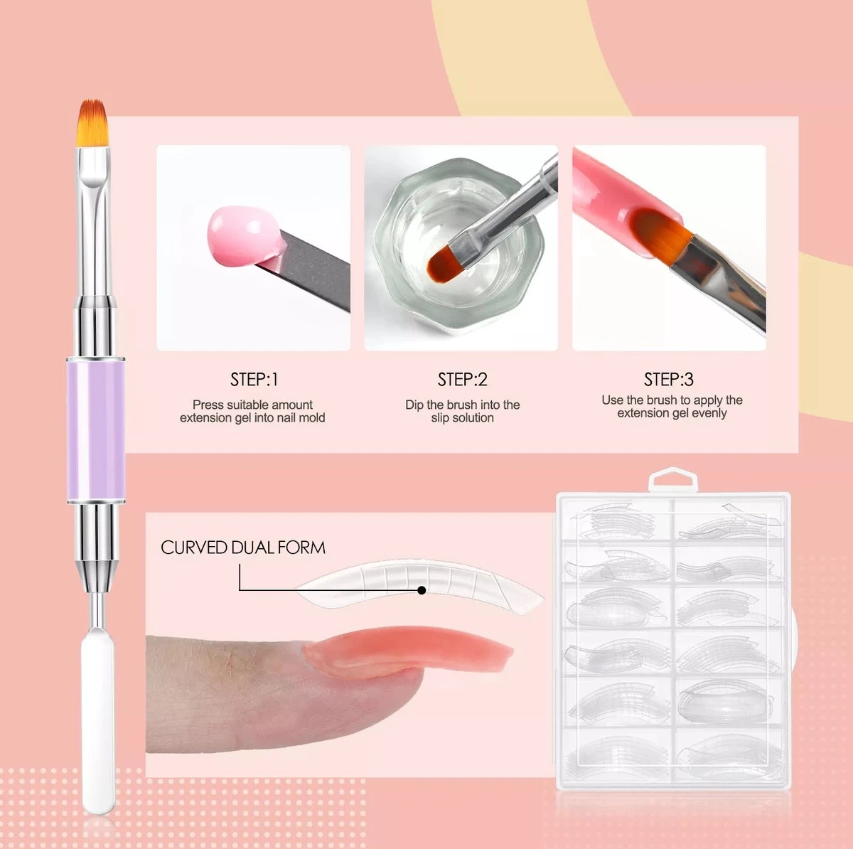 Royala POG4 Professionele Poly Gel Kit – Premium Quality – 8 Kleuren Polygel - Dual Molds Nagelvormen - Polygel Pakket - Topcoat Basecoat - Incl. 36 Watt LED Nageldroger - Poly Acryl Nagels - Nail Art Pakket - Starterspakket - Gel Lak 15 Royala POG4 Professionele Poly Gel Kit – Premium Quality – 8 Kleuren Polygel - Dual Molds Nagelvormen - Polygel Pakket - Topcoat Basecoat - Incl. 36 Watt LED Nageldroger - Poly Acryl Nagels - Nail Art Pakket - Starterspakket - Gel Lak - Afbeelding 15