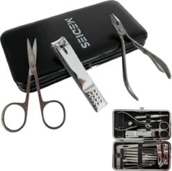 Medies - Luxe Manicureset 16 Delig Met Lederen Luxe Etui | Pedicure Set | Manicure Etui | Manicure Sets | Pedicure Sets | Nagelverzorging | Nagelknippers | Comedonlepels | Nagelvijl | Nagelriemknipper | Teennageltang | Nagelschaar | RVS 9 Medies - Luxe Manicureset 16 Delig Met Lederen Luxe Etui | Pedicure Set | Manicure Etui | Manicure Sets | Pedicure Sets | Nagelverzorging | Nagelknippers | Comedonlepels | Nagelvijl | Nagelriemknipper | Teennageltang | Nagelschaar | RVS -Poeder and Foundation Winkel 1200x1195 2