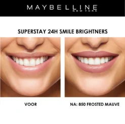 Maybelline SuperStay 24H Smile Brighters Lippenstift - 850 Frosted Mauve - Roze - Langhoudend 17 Maybelline SuperStay 24H Smile Brighters Lippenstift - 850 Frosted Mauve - Roze - Langhoudend -Poeder and Foundation Winkel 1200x1197 29