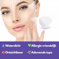 Face Lift Tape - Licht Haar - Facelift Zonder Chirurgie - Instant Eyes, Face And Neck Lift - Blond/wit/licht Haar - 40 Stuks - Transparent -Poeder and Foundation Winkel 1200x1198 31