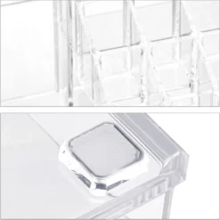 Relaxdays Make-up Organizer - Tweedelig - Cosmetica Opbergdoos - Transparant -Poeder and Foundation Winkel 1200x1198 38