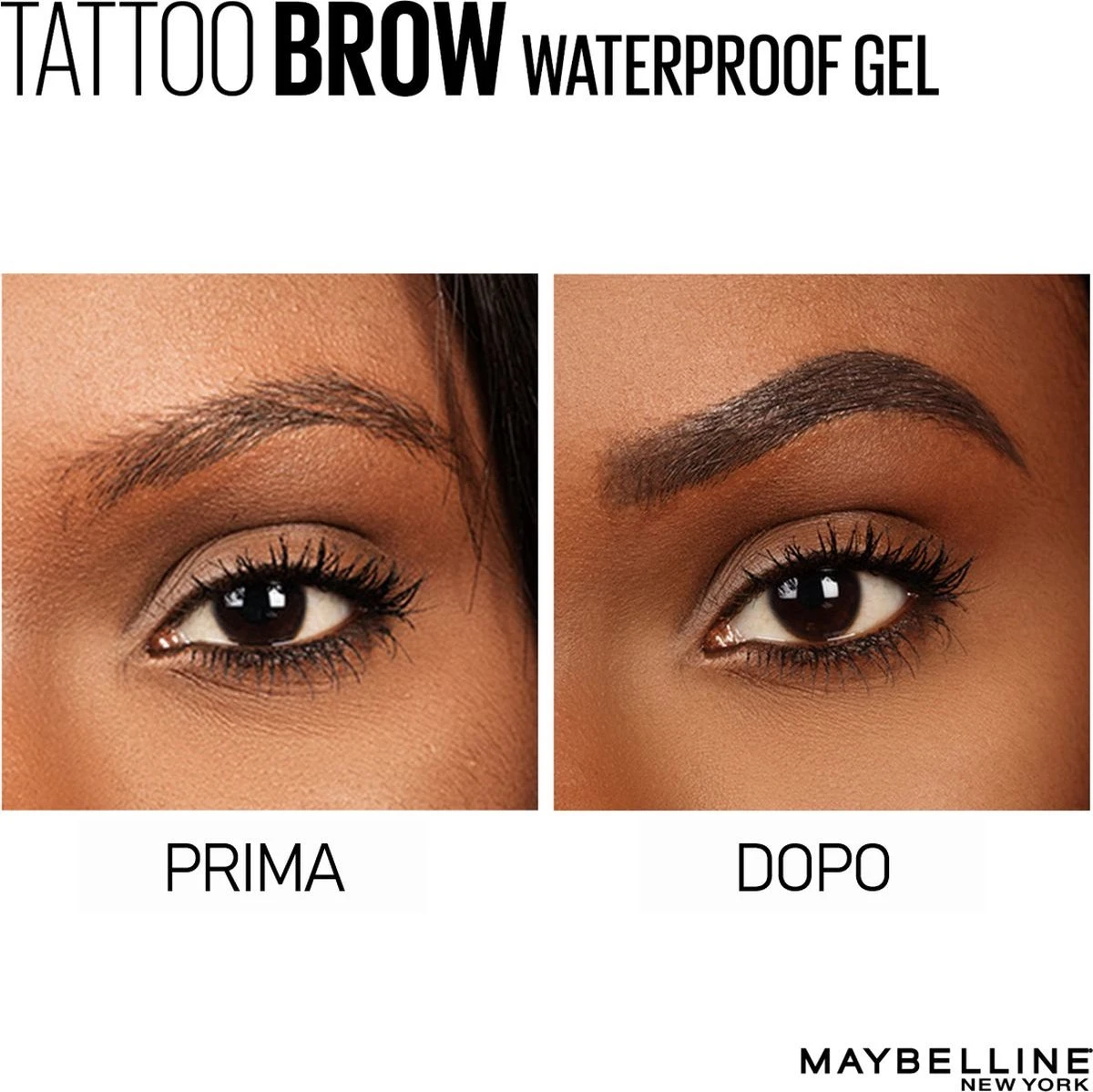 Maybelline Tattoo Brow Waterproof Wenkbrauwgel - 01 Blond 12 Maybelline Tattoo Brow Waterproof Wenkbrauwgel - 01 Blond - Afbeelding 12