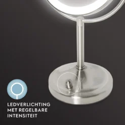 HoMedics MIR8150 Dubbelzijdige Make Up Spiegel Met Verlichting - Vrijstaand - 7x Vergroting - Spiegel Met Ringverlichting -Poeder and Foundation Winkel 1200x1200 1049