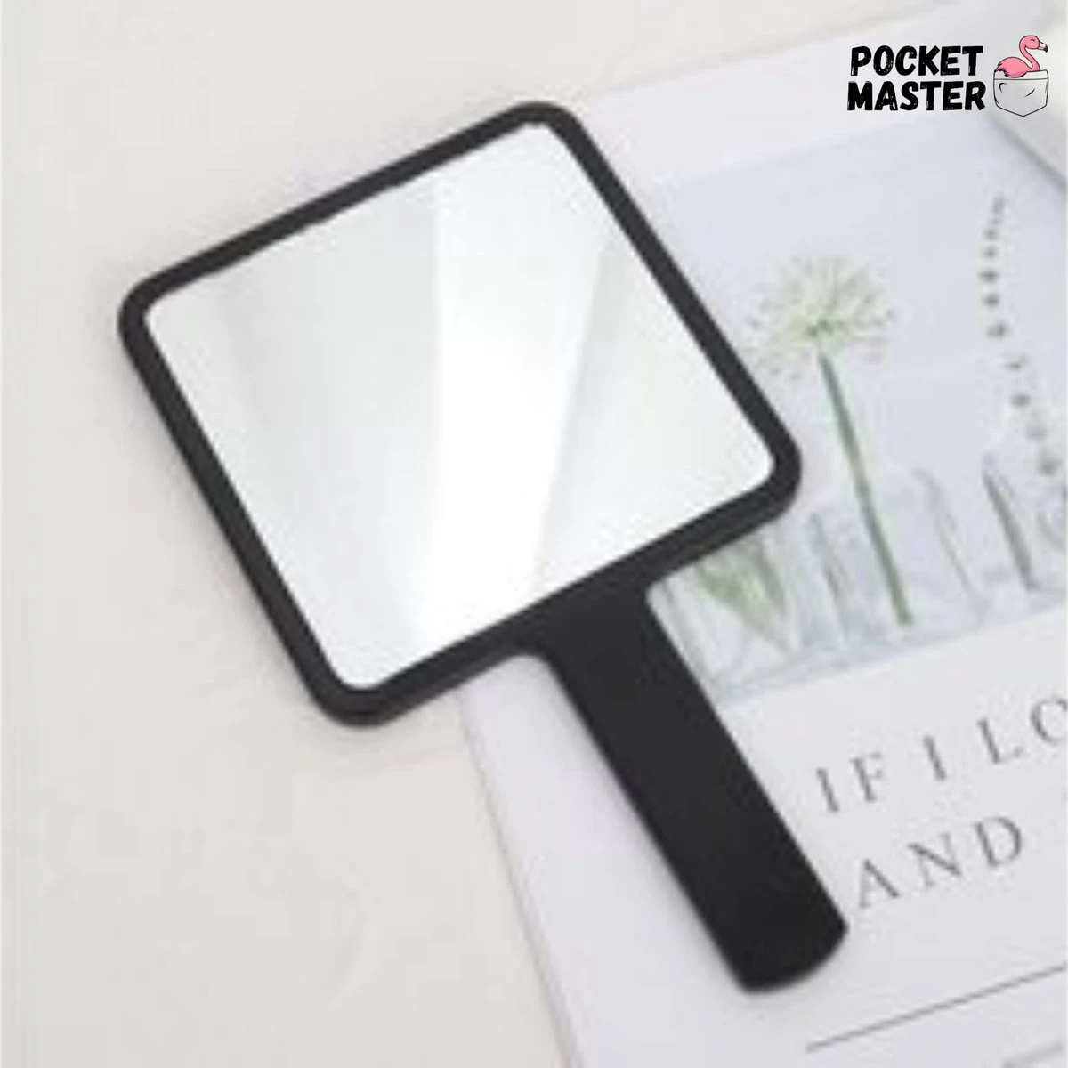 PocketMaster® Make-Up Spiegel / Handspiegel Met Handvat - Zwart - Klein - Compact - Handzaam - 8,0 X 8,0 Cm Spiegeloppervlak 3 PocketMaster® Make-Up Spiegel / Handspiegel Met Handvat - Zwart - Klein - Compact - Handzaam - 8,0 X 8,0 Cm Spiegeloppervlak - Afbeelding 3