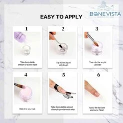 Bone Vista® Acryl Nagels Starterspakket - Wit, Roze & Transparant - Professionele Kunstnagels 9 Bone Vista® Acryl Nagels Starterspakket - Wit, Roze & Transparant - Professionele Kunstnagels -Poeder and Foundation Winkel 1200x1200 113