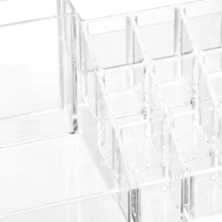 Relaxdays Make-up Organizer - Tweedelig - Cosmetica Opbergdoos - Transparant -Poeder and Foundation Winkel 1200x1200 1135