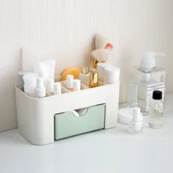 IBright Make-Up Organizer Met Lade - Cosmetica Opbergdoos - Bureau Organizer - Groen -Poeder and Foundation Winkel 1200x1200 1155