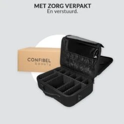 Cosmetica Koffer - Make-up Koffer Met Verstelbare Vakken - Visagie En Nagelstyliste Beauty Koffer - 37x27x13CM -Poeder and Foundation Winkel 1200x1200 1188