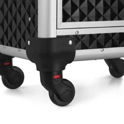 Songmics Kapperskoffer - Cosmetica Trolley - Cosmetica Koffer - Make-up Koffer - Visagie Koffer - Make Up Trolley - Op Wielen - Zwart -Poeder and Foundation Winkel 1200x1200 1202