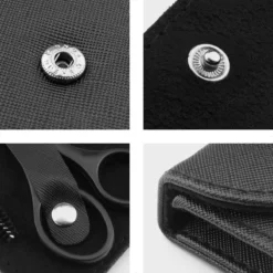 Wenkbrauw Trimmer Set - 8-delig – Met Epileer Pincet, 2x Wenkbrauw Schaartje, 2x Wenkbrauwmesje, Wenkbrauw Borstel, Wenkbrauwpotlood, Spoolie – In Stevige Etui - Zwart -Poeder and Foundation Winkel 1200x1200 1320