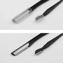 Wenkbrauw Trimmer Set - 8-delig – Met Epileer Pincet, 2x Wenkbrauw Schaartje, 2x Wenkbrauwmesje, Wenkbrauw Borstel, Wenkbrauwpotlood, Spoolie – In Stevige Etui - Zwart -Poeder and Foundation Winkel 1200x1200 1324