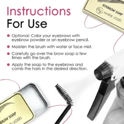 Marie-José & Co Brow Soap - Wenkbrauw Styling Zeep / Gel - Kleurloos -Poeder and Foundation Winkel 1200x1200 1372