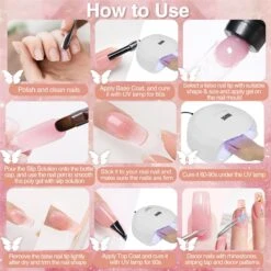 Merkloos Nepnagels - Polygel Set - Nagelverlengingsset - 8 Kleuren - Nagels Set - Temperatuurwisselgel - Lichtgevende Gel - Voor Beginners - Voor DIY Salon Art Nagels - Type A -Poeder and Foundation Winkel 1200x1200 138